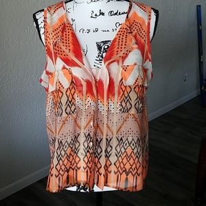 Live 4 TRUTH  Semi sheer sleeveless blouse